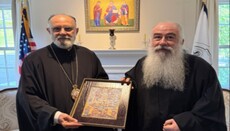 Metropolitan Saba Receives Archbishop Christophoros at Archdiocesan Headquarters