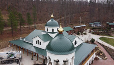 Holy Cross Monastery's New Church Receives Crosses and Cupolas