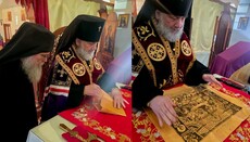 Archbishop Places Antimension, Leads Service at St. Paul the Apostle Monastery