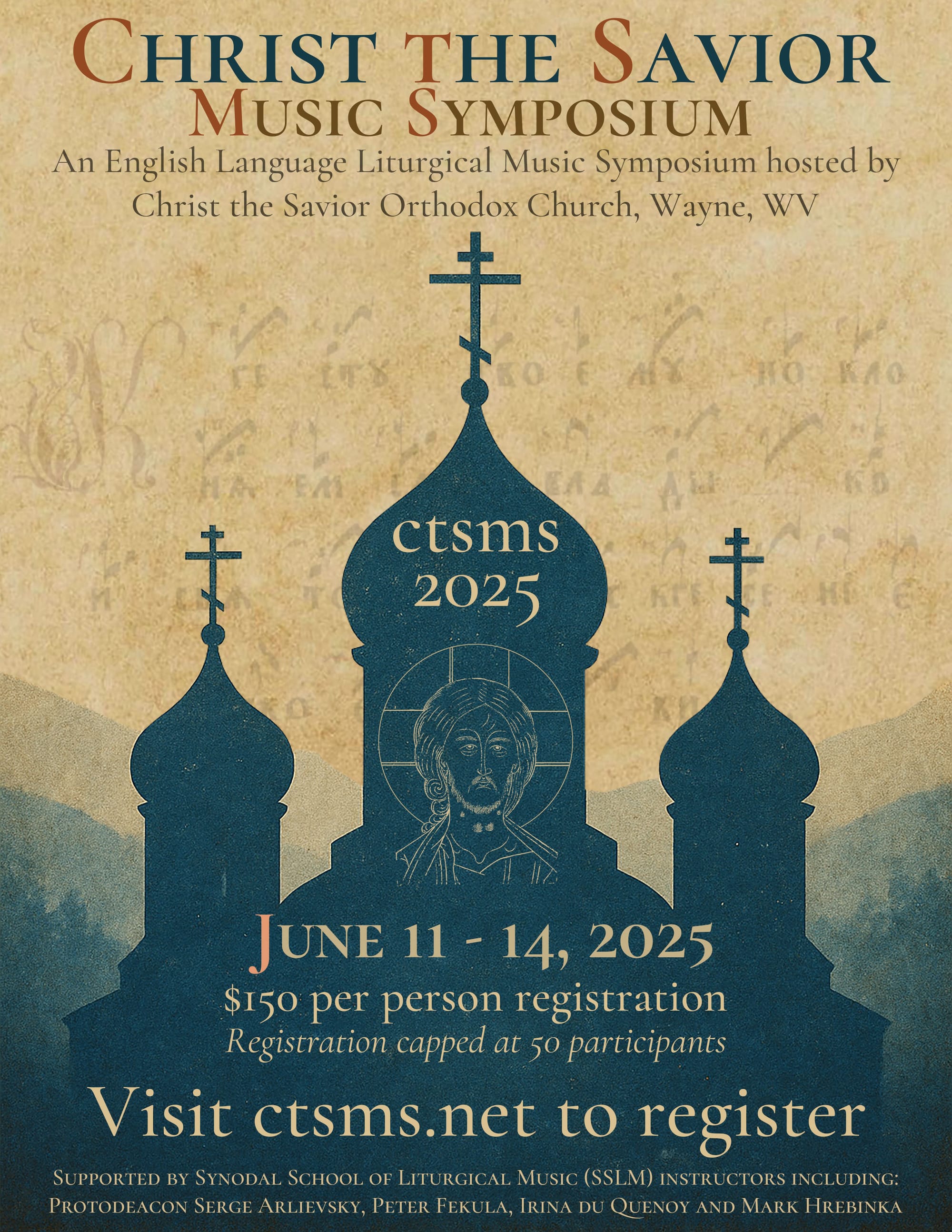 Christ the Savior Music Symposium, June 11–14, 2025