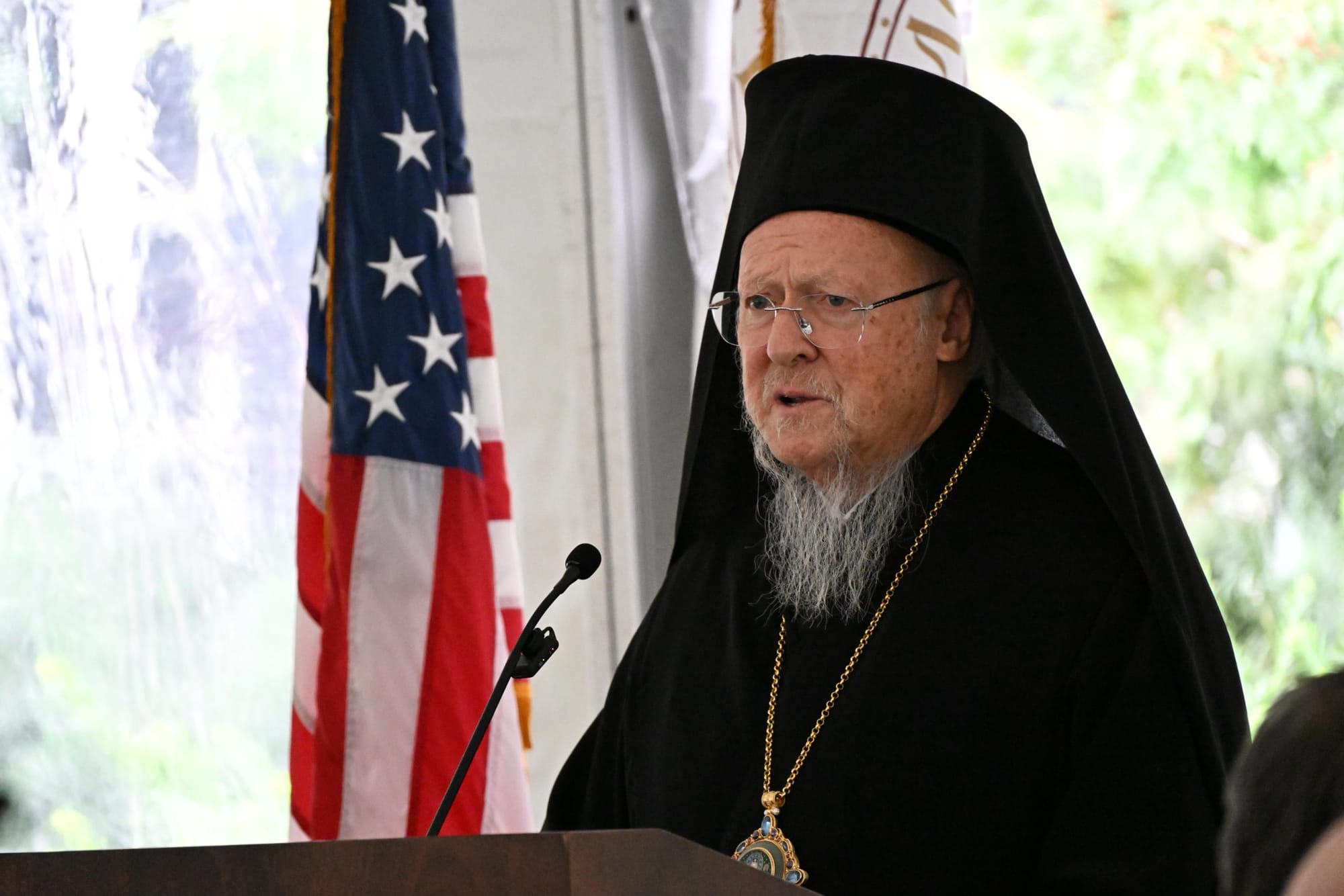Patriarch Bartholomew speaks at Dumbarton Oaks