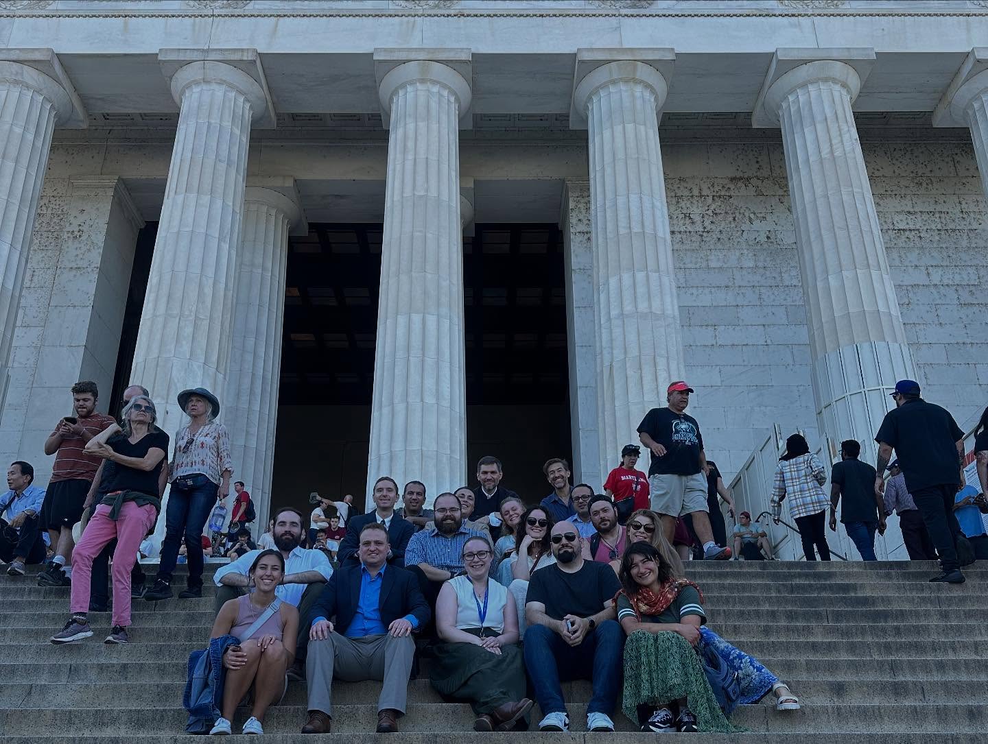 At the Lincoln Memorial on Sunday. Photo: Connect Conference for Orthodox Young Adults/Facebook