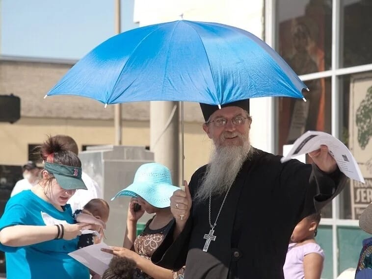Hieromonk Alexii Altschul pictured at a Reconciliation Services event. Photo: Reconciliation Services
