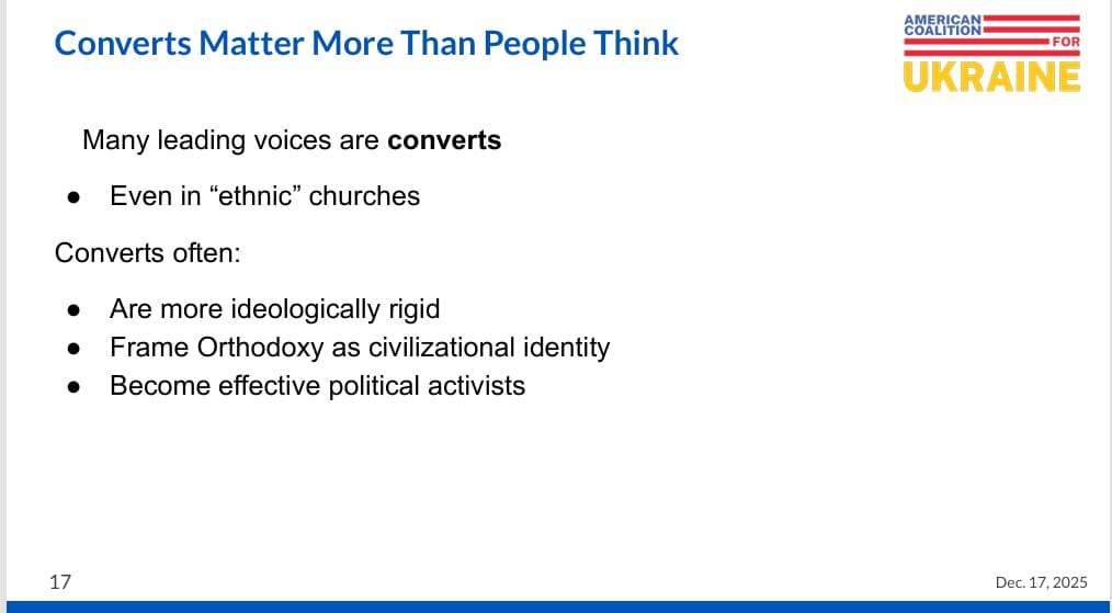 The slide titled, "Converts Matter More Than People Think." Photo: UOJ-USA
