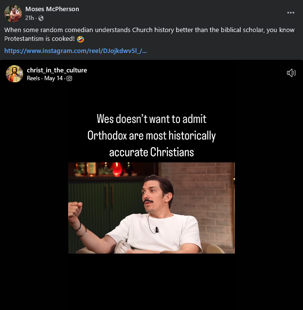 Andrew Schulz says Orthodoxy is the One True Church - photo 1