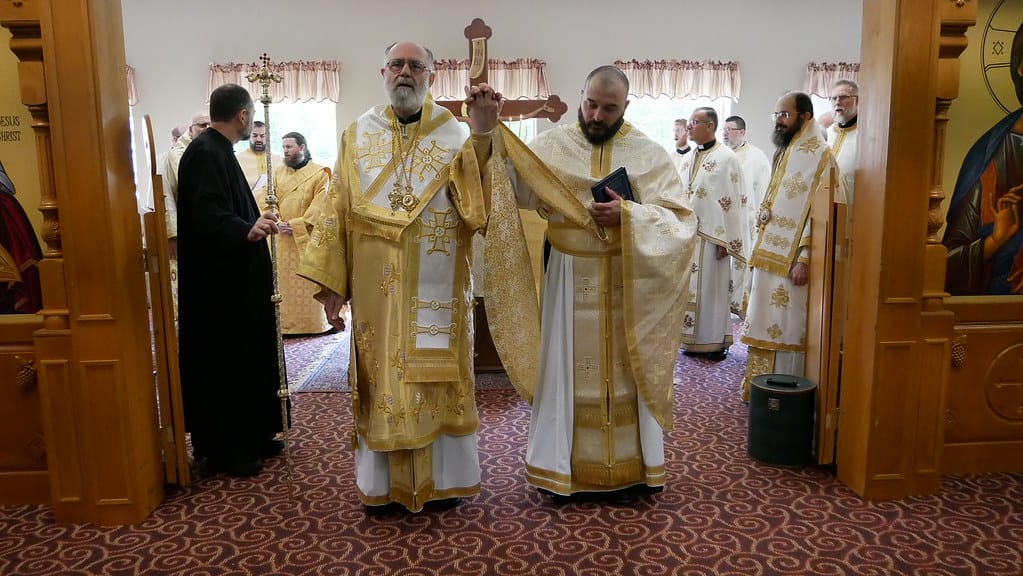 Metropolitan Saba during the ordination of Fr. Elias Murphy at Antiochian Village