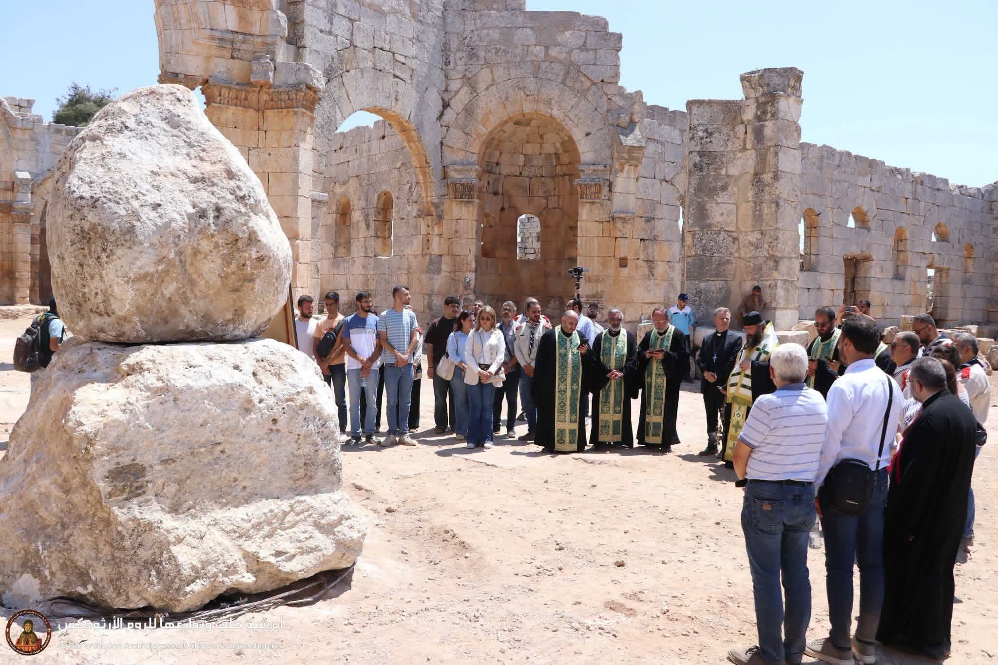 Stylite Pillar of St. Simeon the Stylite Rises Again in Aleppo - News - Union ...