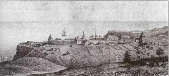 first engraving of Fort Ross.