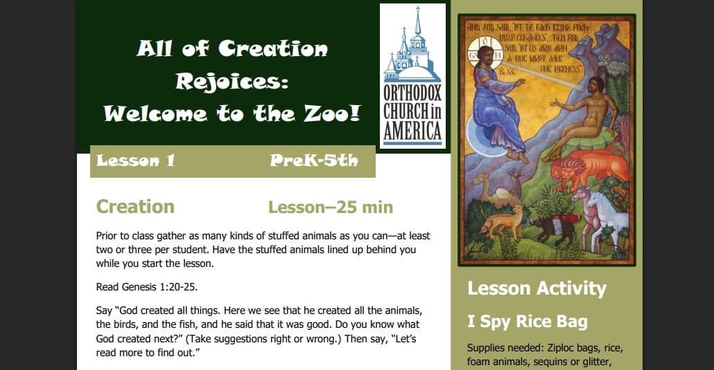 OCA Releases 15 Lessons in 'Blessed is the Kingdom' Curriculum - News ...