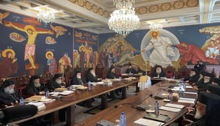 A meeting of the Holy Synod of the Church of Cyprus. Photo: Orthodoxia News Agency