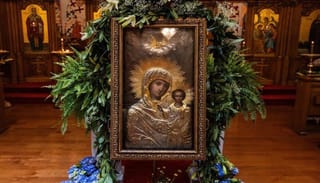 The Miraculous Icon of Our Lady of Sitka was greeted by hundreds of faithful at St. Herman Orthodox Church in Glen Mills, PA in 2024. Photo: eastern diocese.org