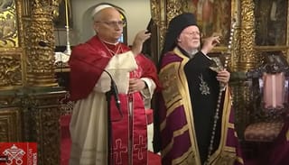 Pope Leo and Pat. Bartholomew at the Phanar. Photo: Vatican News
