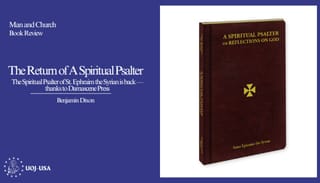 The Return of the Spiritual Psalter