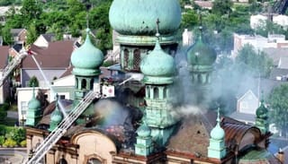 May 28, 2025 marked one year since the devastating fire at the historic St. Theodosius Orthodox Christian Cathedral in Cleveland, Ohio. Photo: St. Theodosius Orthodox Christian Cathedral