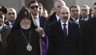 Pashyinyan and Karekin II. Source: Jamestown.org