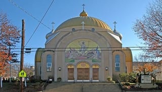 Holy Resurrection Cathedral in Wilkes-Barre before its demolition. Photo: Orthodox Church in America