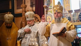 "Epiphany" Dumenko at the "consecration" of the UOC church. Photo: OCU