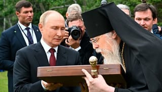 Icon of Peace: The Meeting of Abp. Alexei and Vladimir Putin