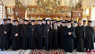 Orthodox priest and deacons gather for a retreat led by His Grace Bishop Anthony of the Antiochian Orthodox Christian Archdiocese of North America. Photo: Dn. Michael Tubbs