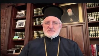 Abp. Elpidophoros. Photo: YouTube screenshot from Viche interview