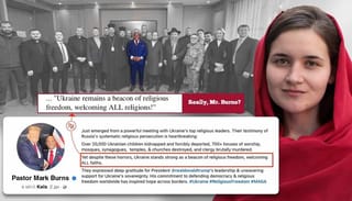 Young Ukrainian Woman Takes Pastor Mark Burns to School