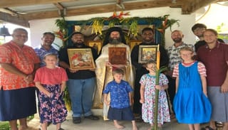 Celebrating the Feast of St. George - the parish's patronal feast - during Bright Week. Photo: Orthodox Christian Mission Center