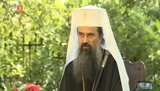 A screenshot of Patriarch Daniel's interview. Credit: Bulgarian National Television (BNT)