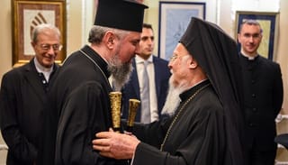 Epiphany Dumenko and Patriarch Bartholomew. Photo: OCU