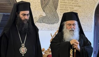 Metropolitan Tychikos & Archbishop Georgios. Photo: philenews.com