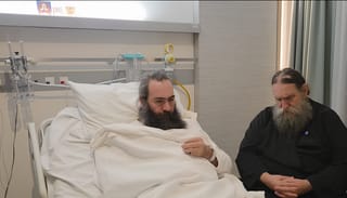 Met. Tychikos in the hospital. Photo: UOJ-Greece