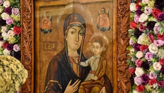 Miracle-working icon of the Theotokos at Nicula Monastery. Photo: media.pravoslavie.ru