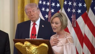 Paula White-Cain speaks during a White House Easter event on Wednesday. Photo: Forbes/YouTube
