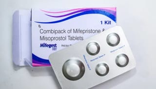 A packet of Mifepristone. Photo: Getty Images