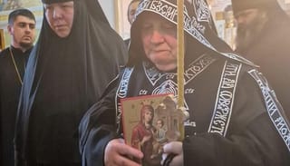 Mother of OCU Bishop Receives Great Schema at UOC Monastery