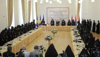 A meeting of the Supreme Spiritual Council of the AAC. Photo: Press Service of the Armenian Apostolic Church