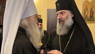 Metr. Sergiy of Ternopil and Kremenets and Metr. Shio, Locum Tenens of the Patriarchal Throne of Georgia. Photo: Ukrainian Orthodox Church