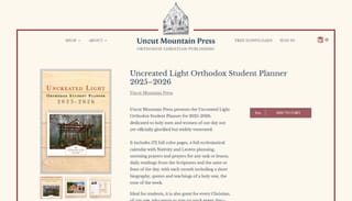 Uncut Mountain Press Launches 2025-2026 Orthodox Student Planner