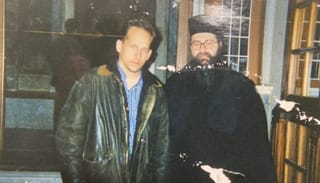 Fr. Peter Heers during his first trip to Mount Athos in 1998. Source: Orthodox Ethos