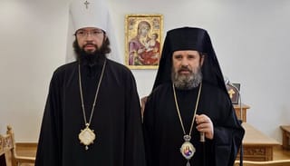 Archbishop John of Albania and Metropolitan Anthony, Head of the ROC DECR. Photo: Press Service of the Albanian Church.