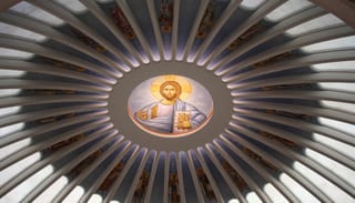 The interior dome of St. Nicholas Greek Orthodox Church and National Shrine. Photo: Aaron Hickman/UOJ-America