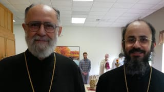 Metropolitan Saba and Metropolitan Jacob together at Antiochian Village