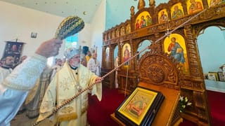 Bishops consecrate the rebuilt Romanian Orthodox church in Boian, Alberta