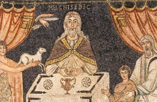 Melchizedek, Abel and Abraham depicted in the mosaic at Sant’Apollinare in Classe