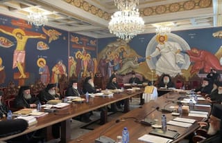 A meeting of the Holy Synod of the Church of Cyprus. Photo: Orthodoxia News Agency