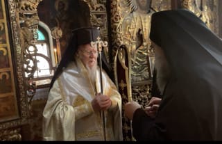 Bartholomew on Mt. Athos. Source: Orthodox Times