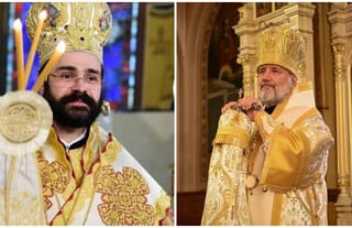 Met. Nathanael (GOARCH) and Abp. Daniel (OCA).