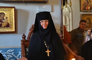 Mother Judith was officially installed as Abbess of the Holy Ascension Convent on the Mount of Olives. Photo credit: http://missionrocor.ru