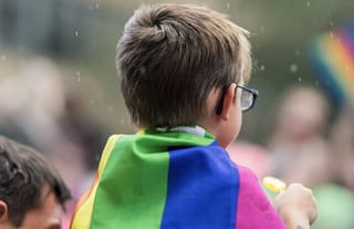 A child with an LGBT flag. Photo: christianpost.com