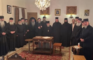 Sinai Monks Thank Pat. of Jerusalem, Commit to Unity