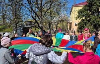Children at the Darnitsky boarding school in Kyiv. Photo: The Church Helps / Telegram